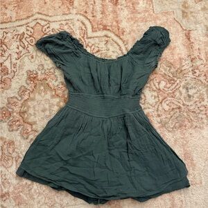 Hollister Teal Short Sleeve Dress